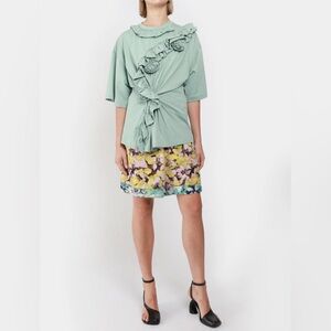 Dries Van Noten Hervies Floral Ruffle T-Shirt